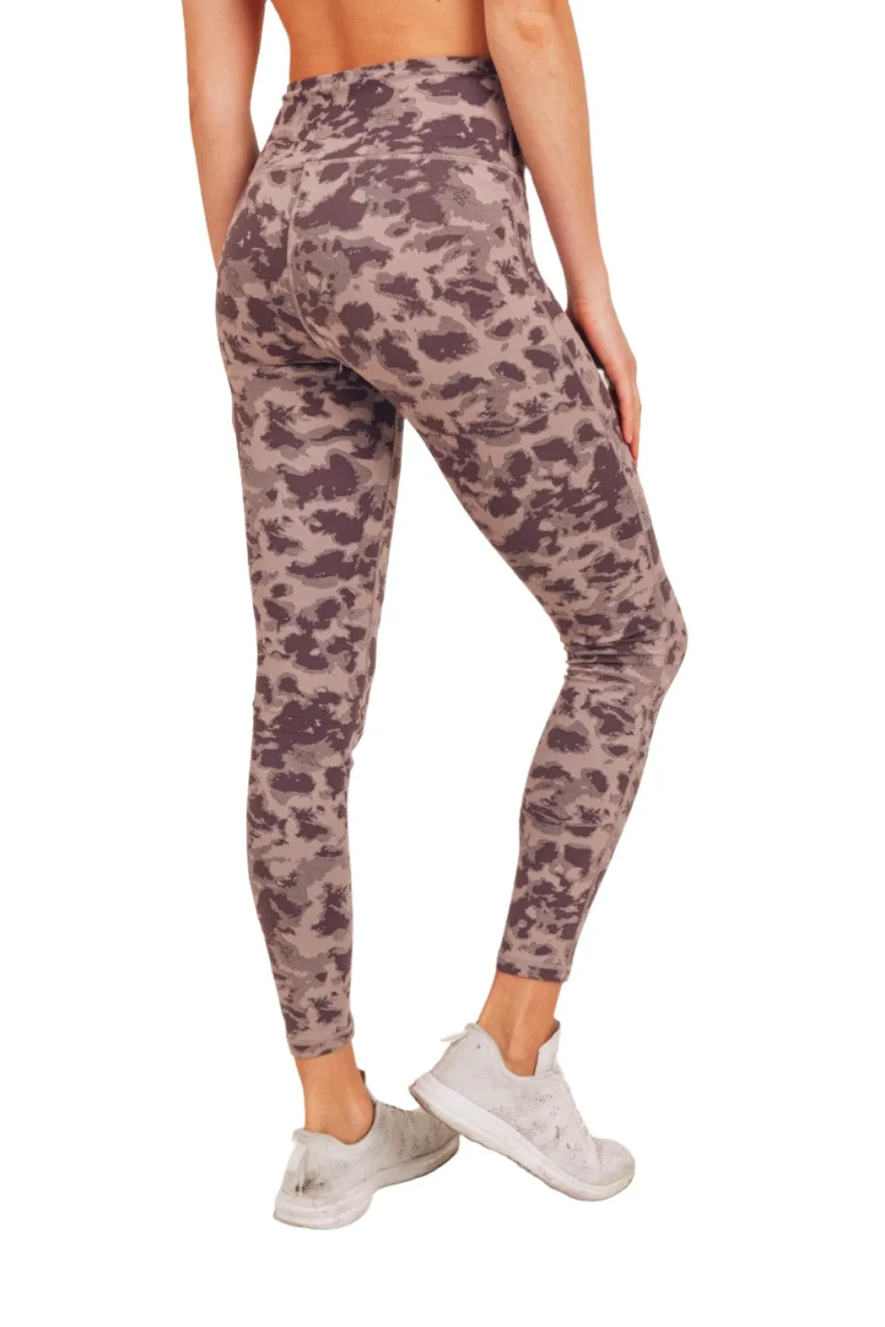 Mono B Textured Spotted  High waist Leggings APH-A075 and Plus