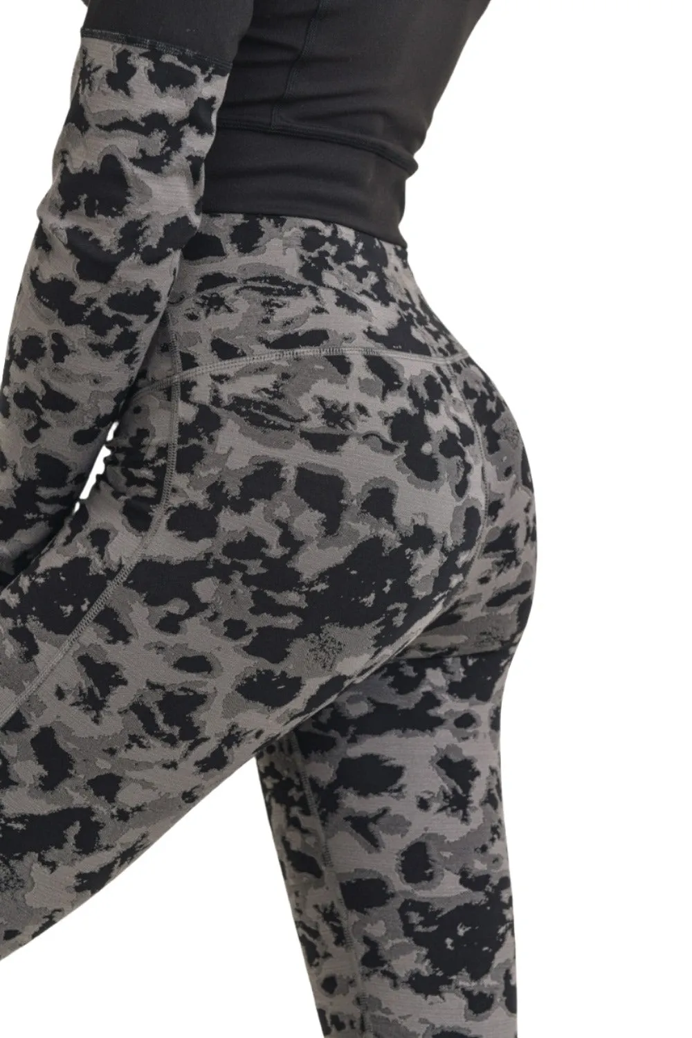 Mono B Textured Spotted  High waist Leggings APH-A075 and Plus