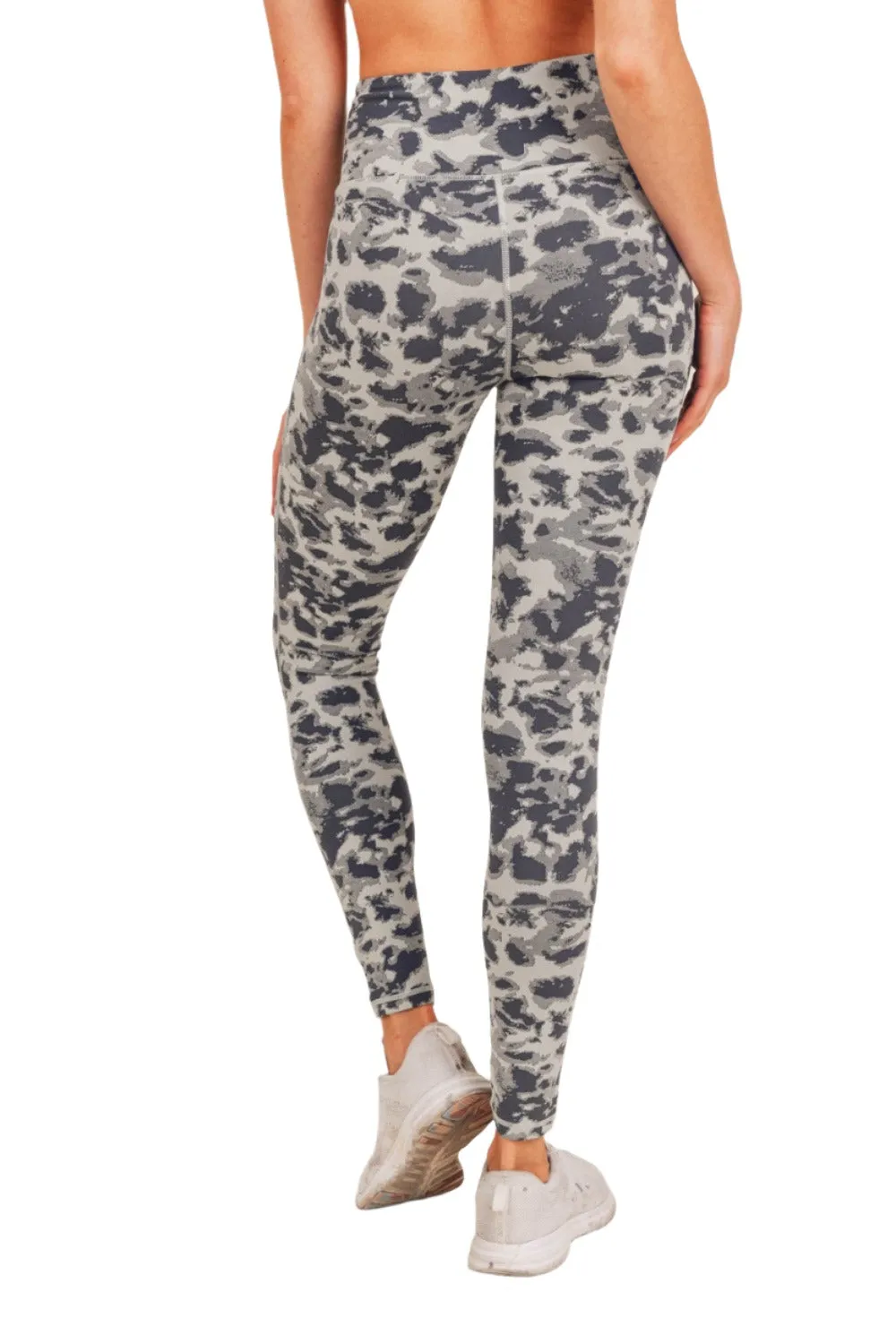 Mono B Textured Spotted  High waist Leggings APH-A075 and Plus