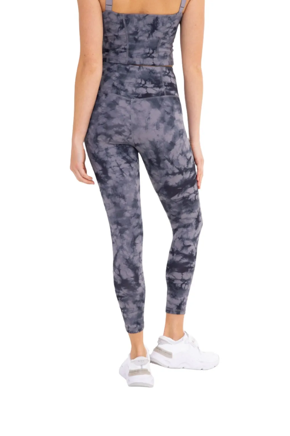 Mono B Tie-Dye Back Pocket High-Waisted Leggings APH6221 and Plus