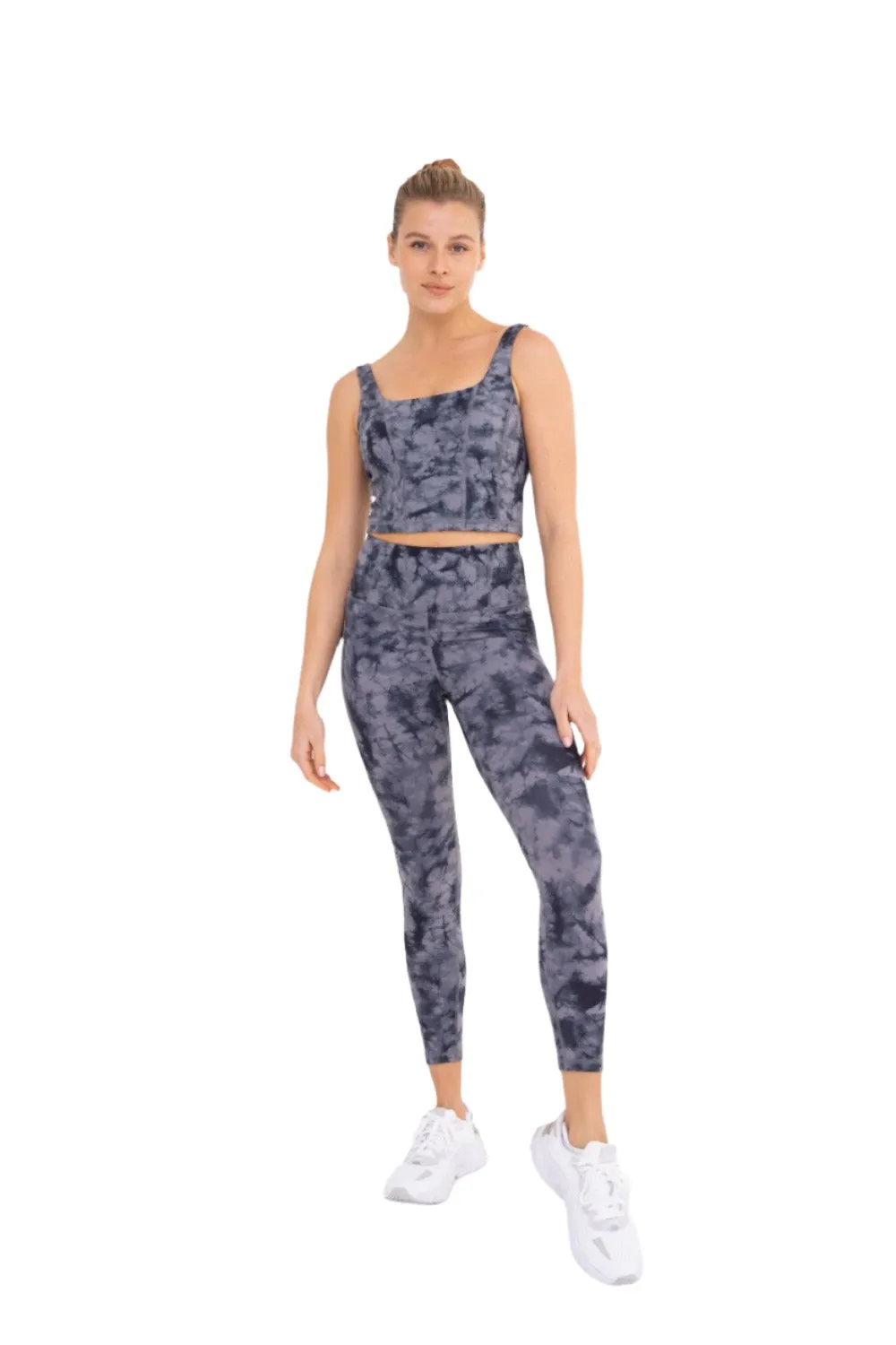 Mono B Tie-Dye Back Pocket High-Waisted Leggings APH6221 and Plus