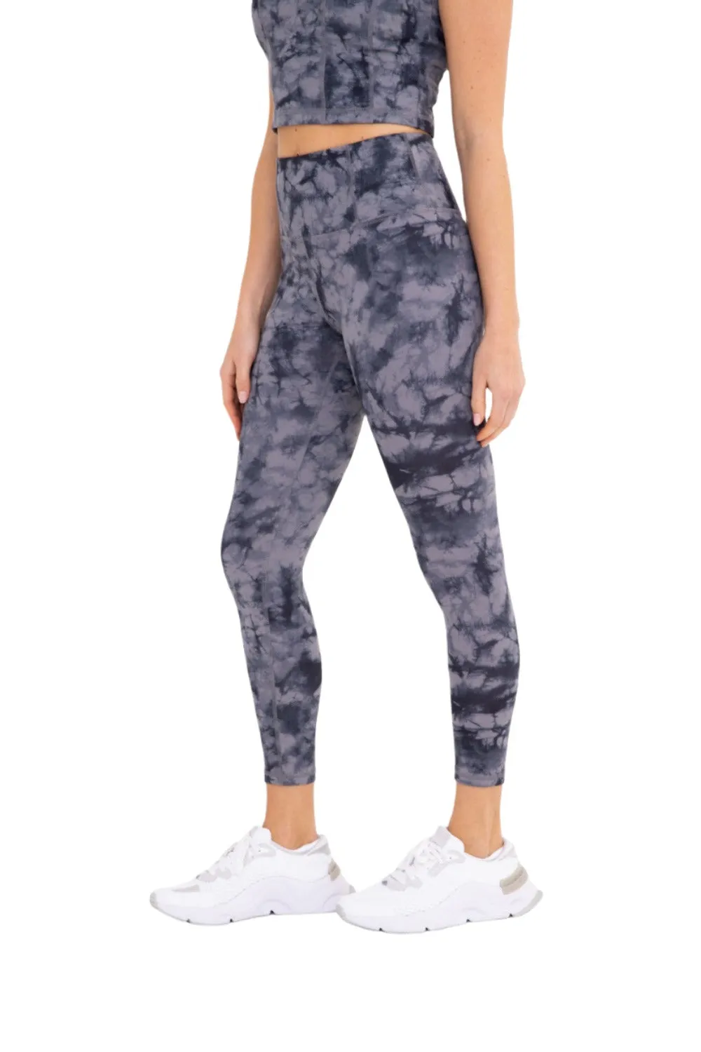 Mono B Tie-Dye Back Pocket High-Waisted Leggings APH6221 and Plus