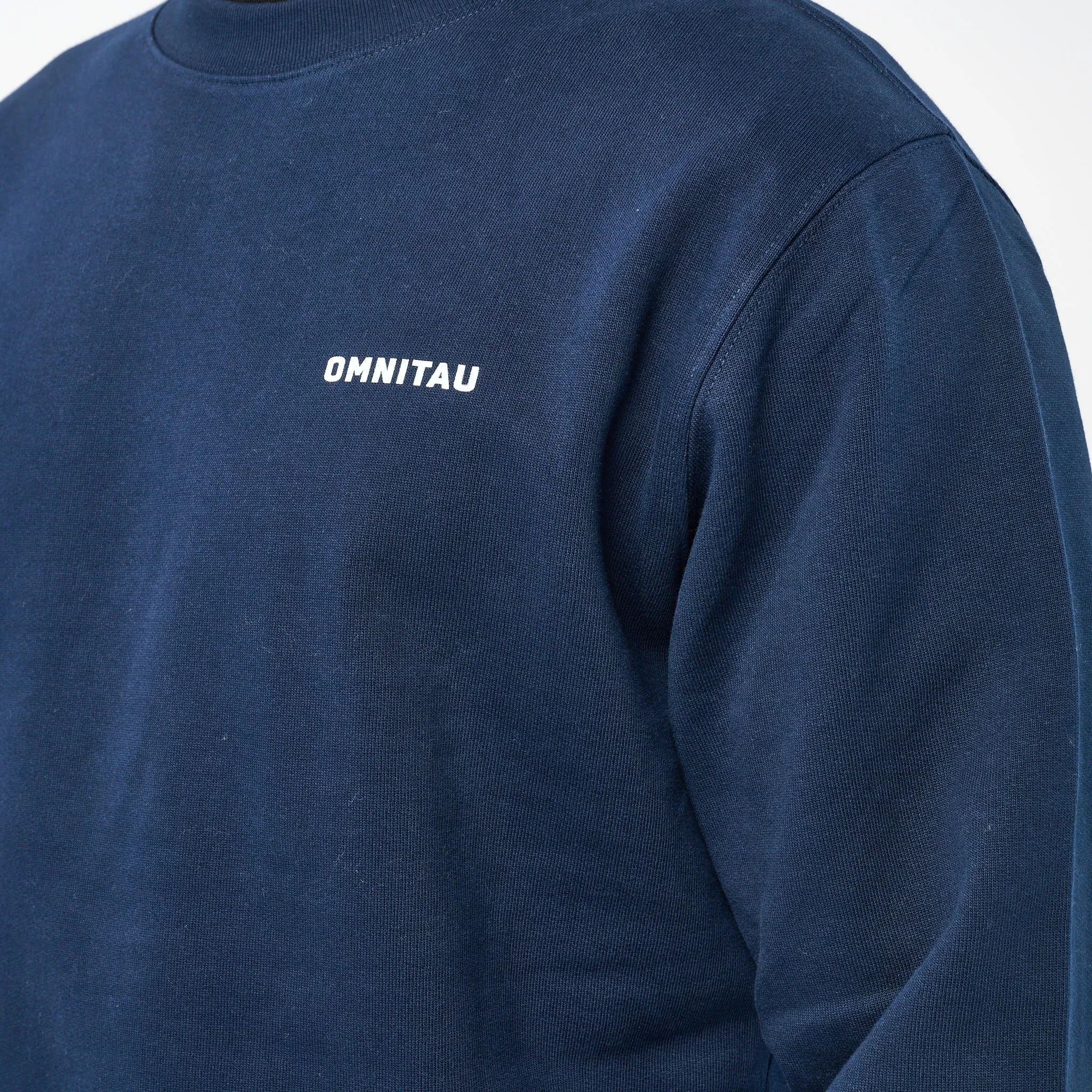 Omnitau Men's Muir Organic Cotton Medium Fit Sweatshirt - Navy