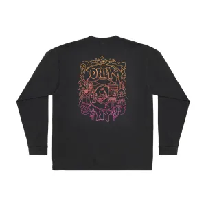 Only NY Time Traveler Long Sleeve T-Shirt - Vintage Black