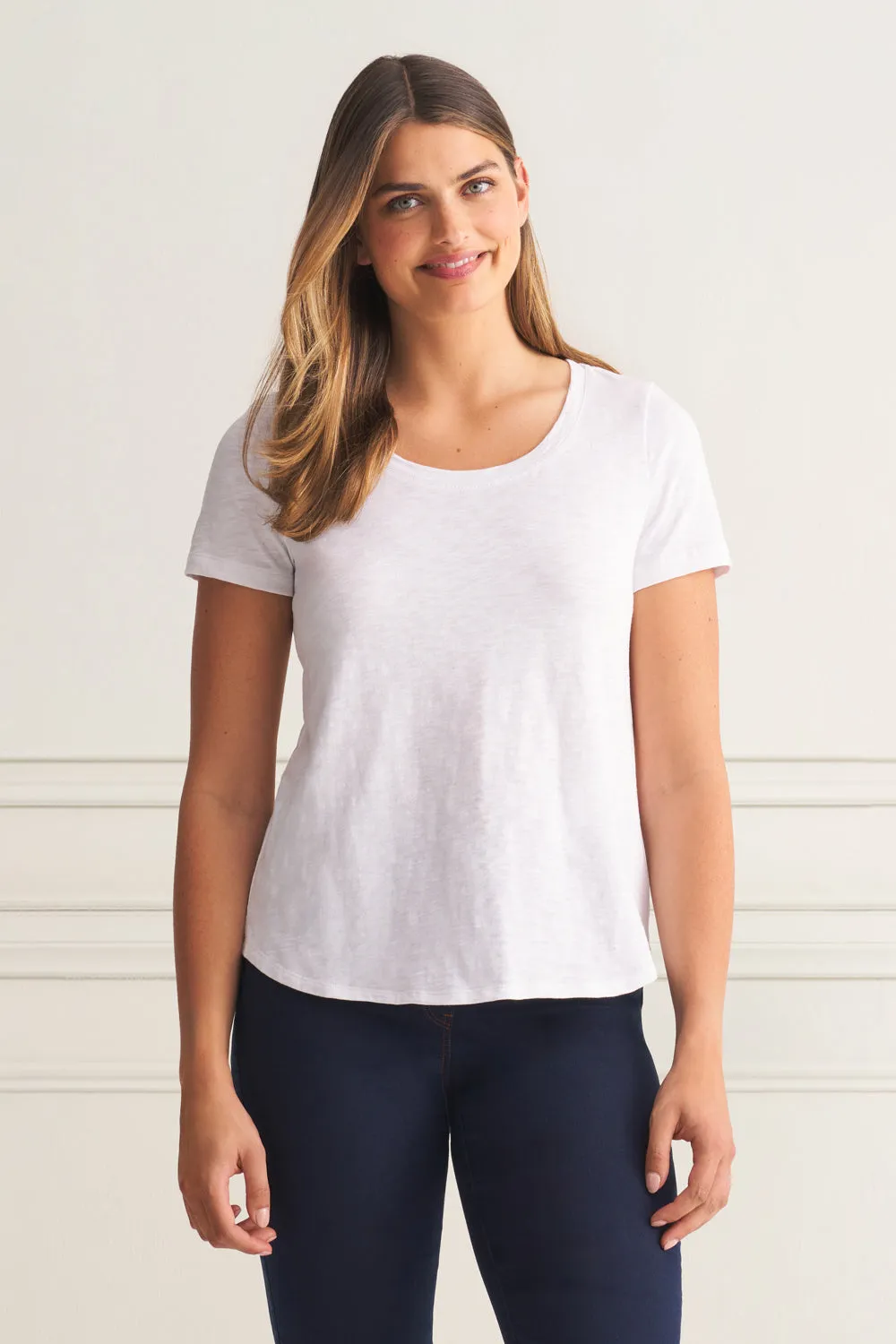 Organic Cotton Slub T-Shirt - White