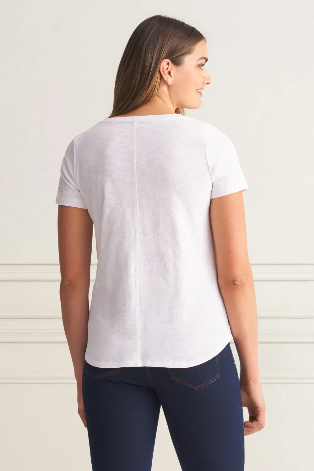 Organic Cotton Slub T-Shirt - White