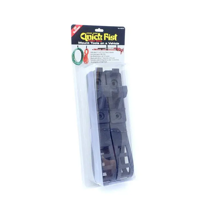 Rubber 'Quick Fist' Long Arm Clamp, Pair - 0.5" to 4.5" Diameter