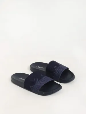 SOLEPLAY Blue Textured Slides