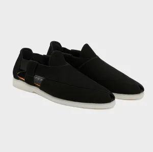 Summer Peshauri | Solid Black Suede