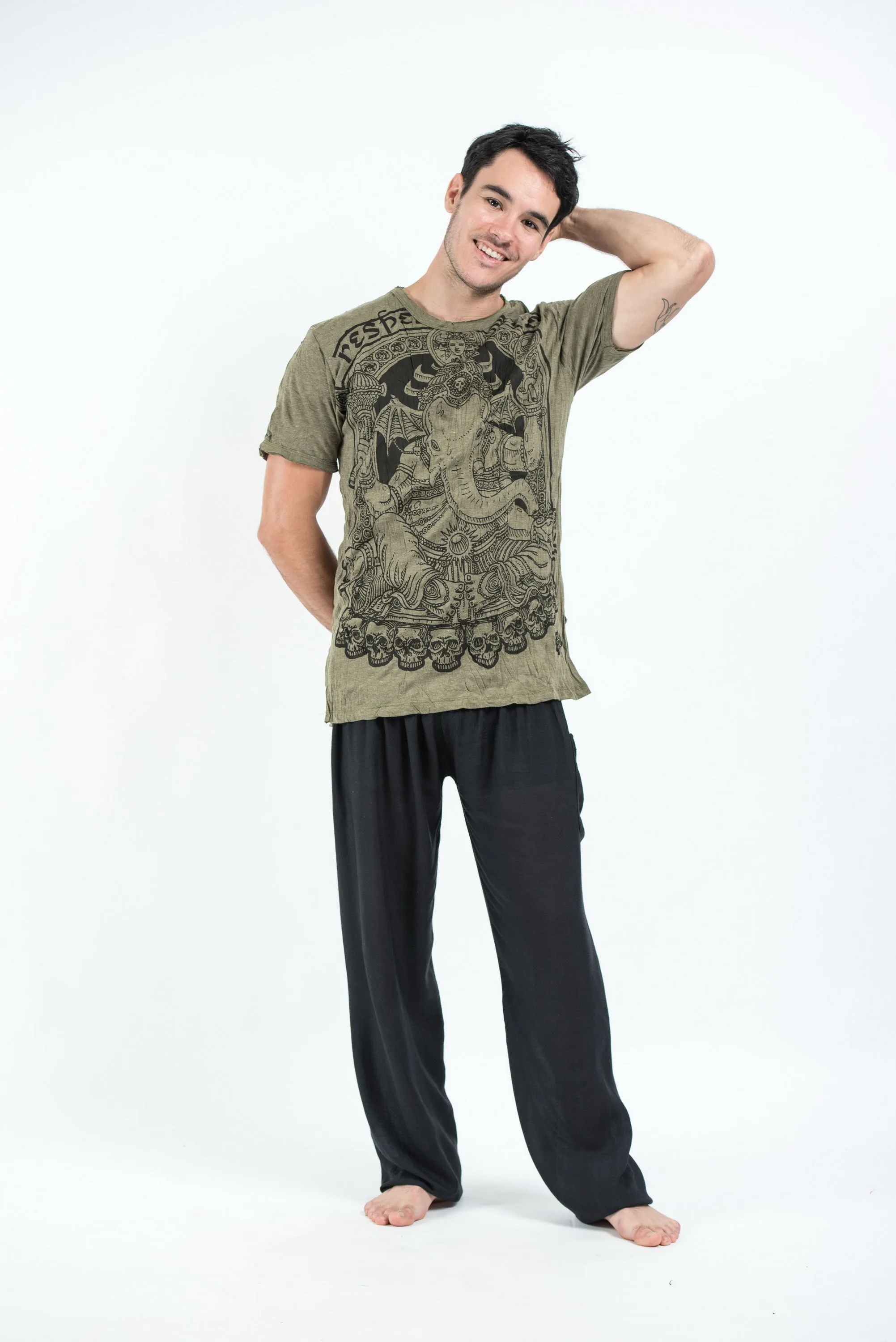 Sure Design Men's Batman Ganesh T-Shirt Green