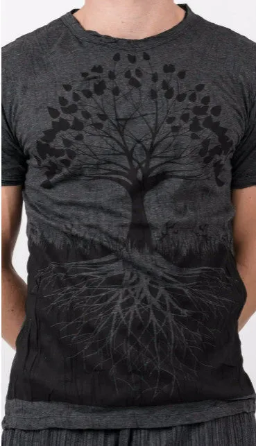 Sure Design Men's Tree Of Life T-Shirt Black