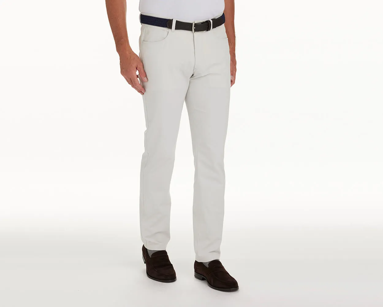 The Parker Pant: Stone 30" Length