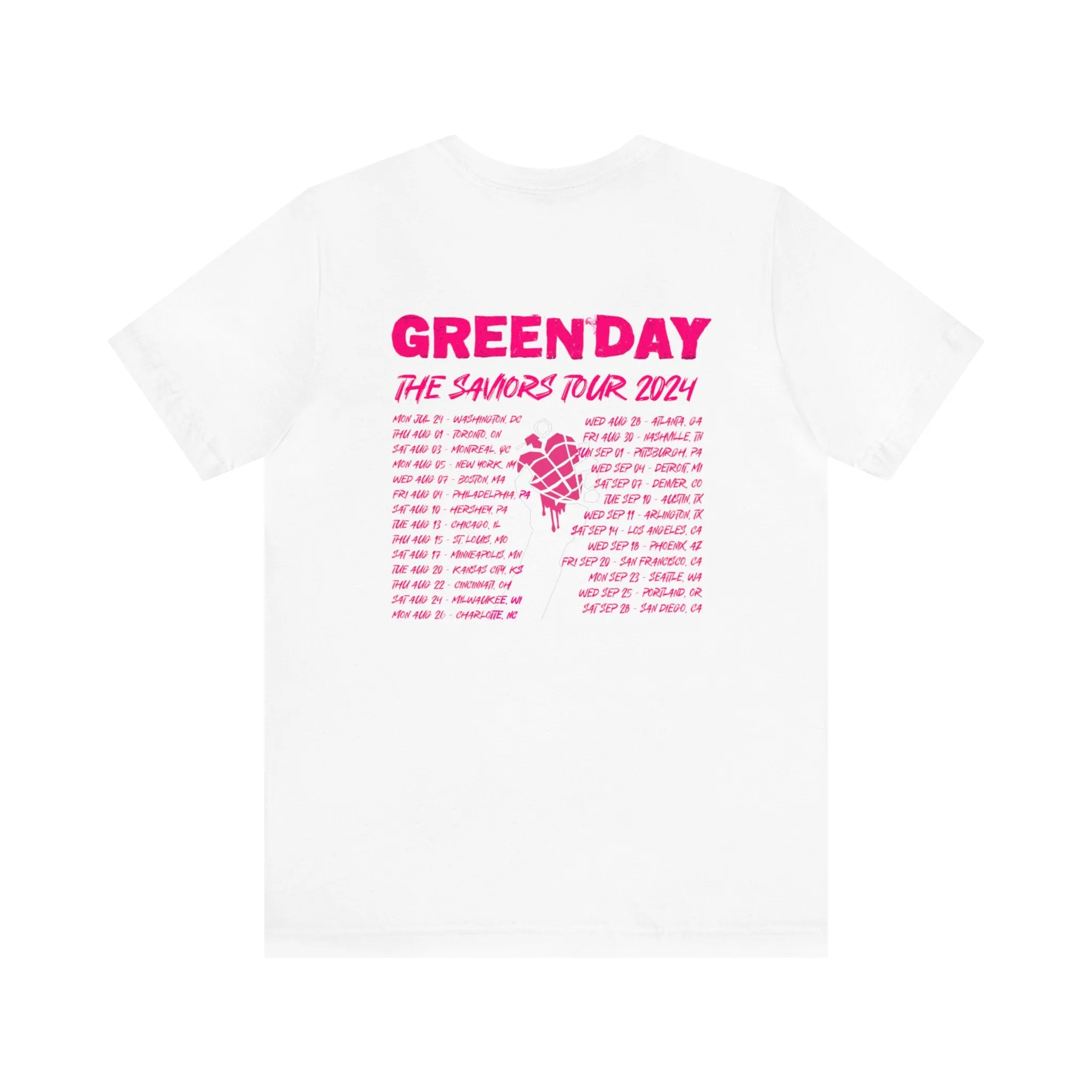 The Saviors Tour (Green Day 2024) Unisex Jersey Tee