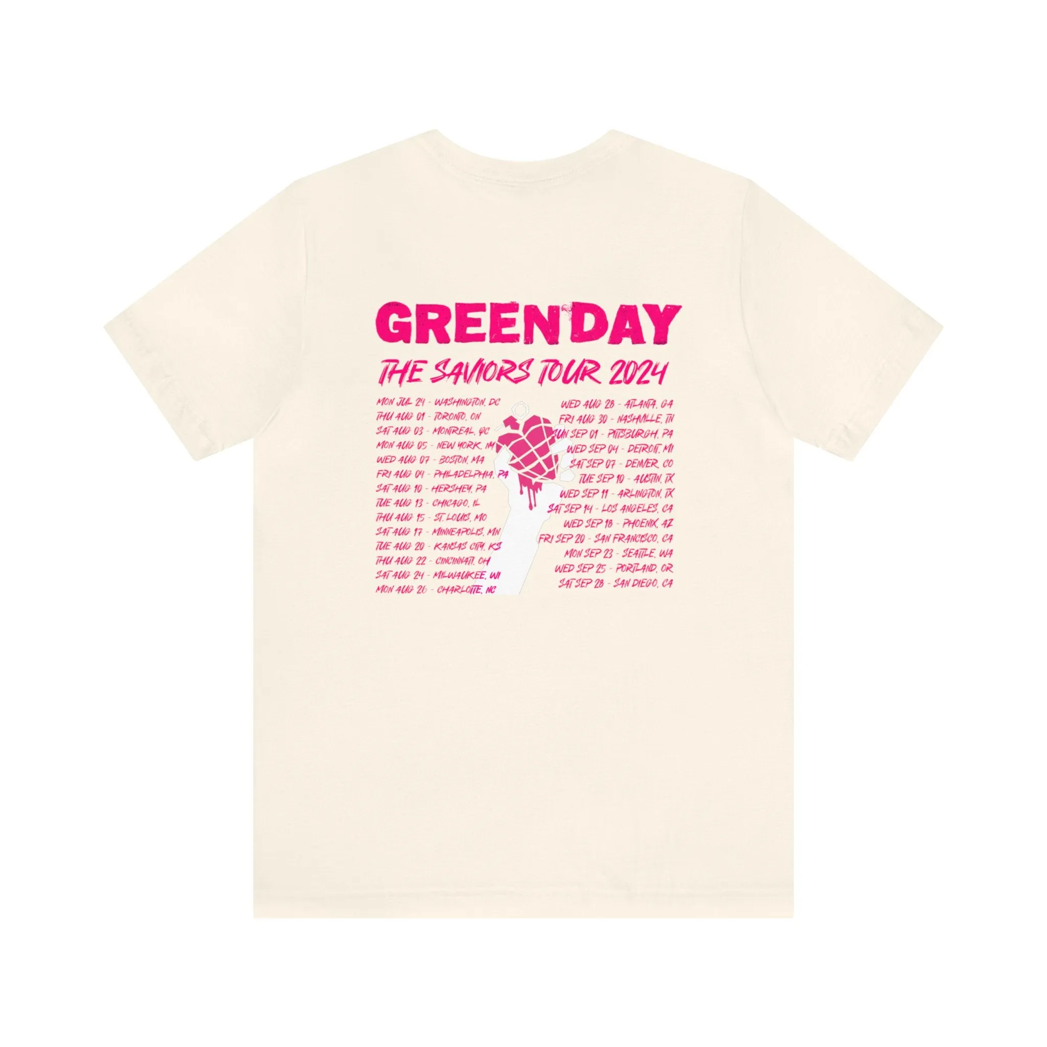 The Saviors Tour (Green Day 2024) Unisex Jersey Tee