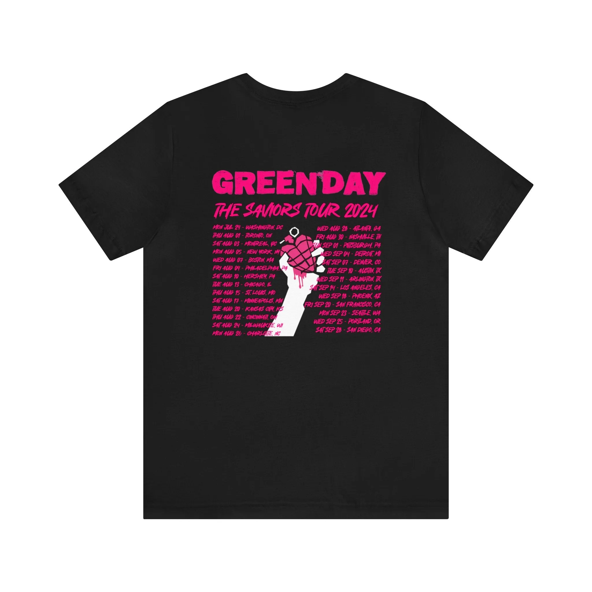 The Saviors Tour (Green Day 2024) Unisex Jersey Tee