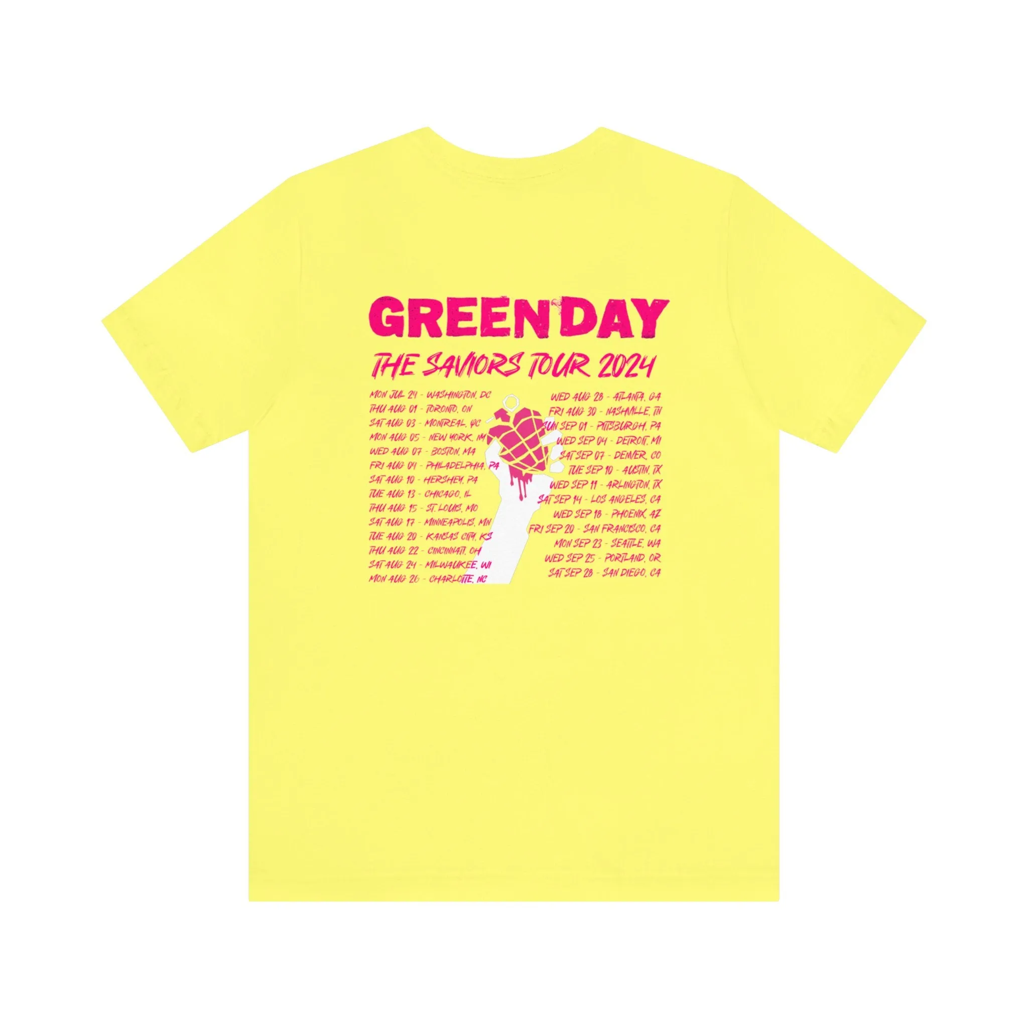 The Saviors Tour (Green Day 2024) Unisex Jersey Tee