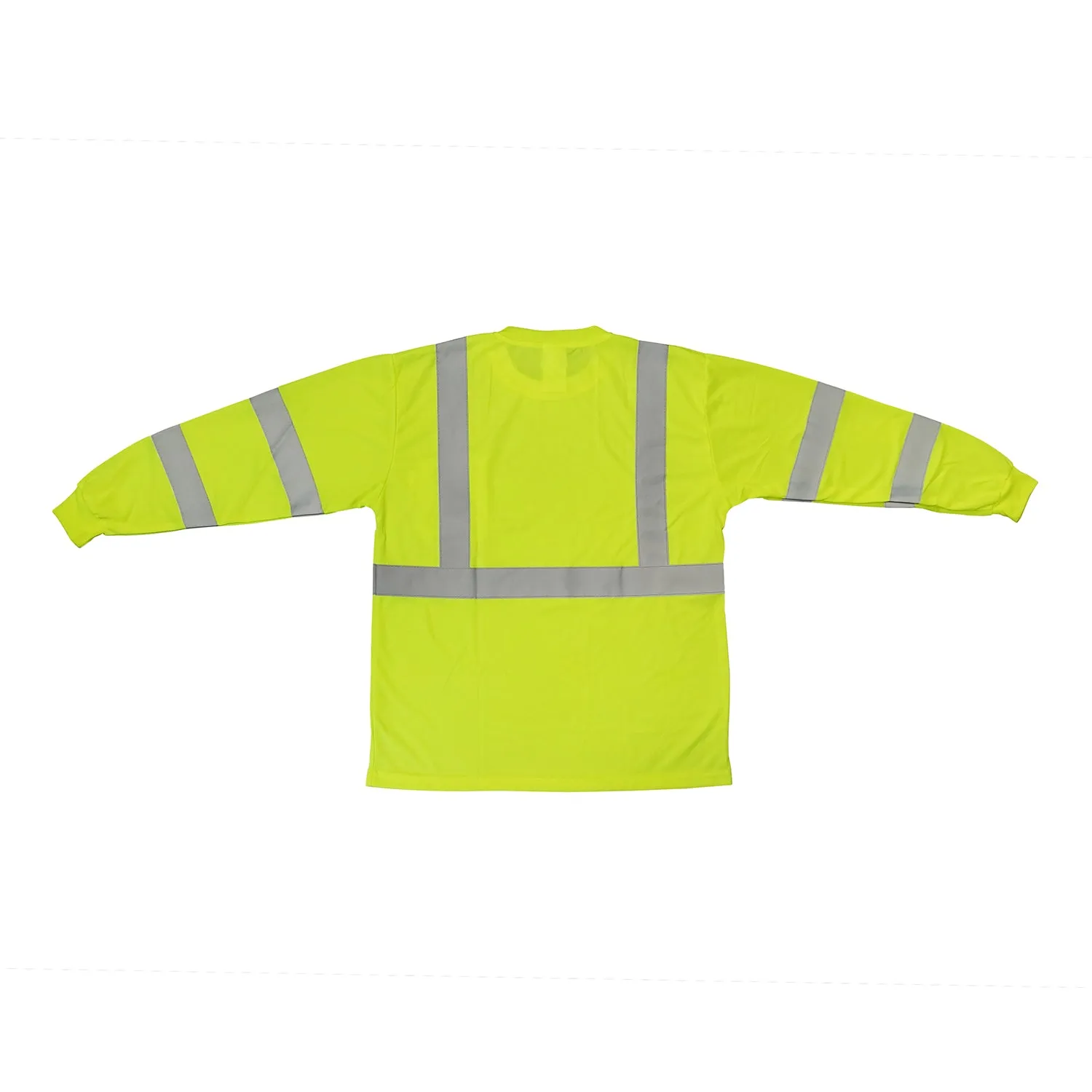 TrueCrest Hi-Vis Safety Long Sleeve T-Shirt - Lime