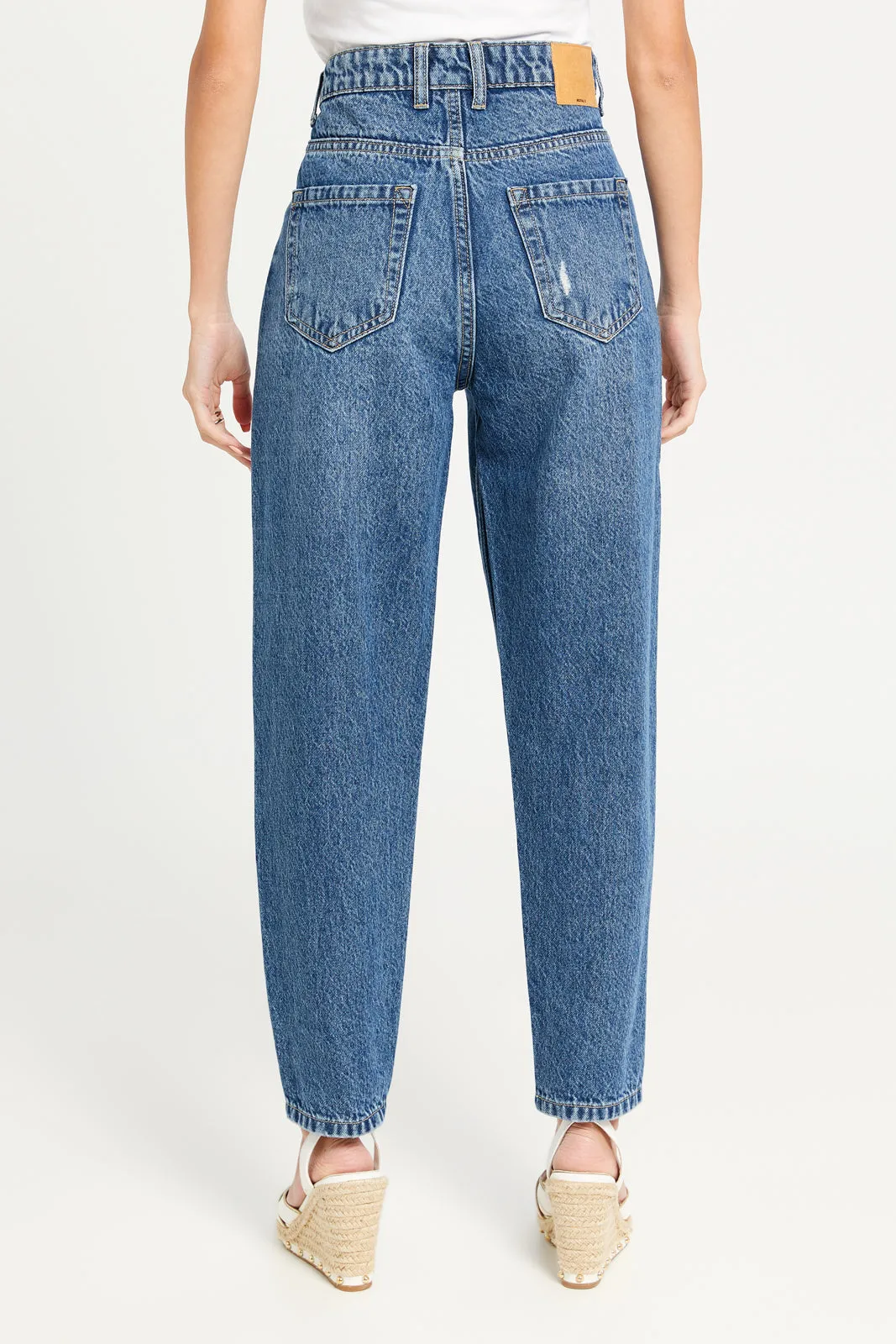 Women Blue Baggy Fit Jeans